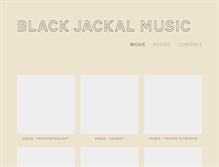 Tablet Screenshot of blackjackalmusic.com